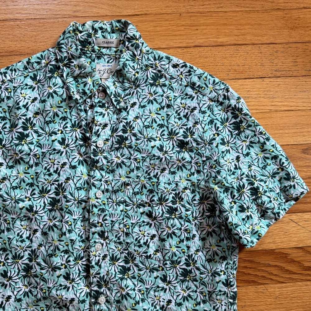 j crew | floral button-down